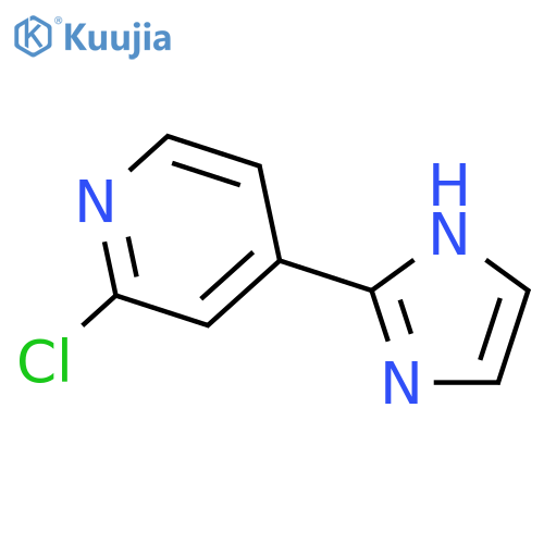 2-chloro-4-(1h-imidazol-2-yl)pyridine structure