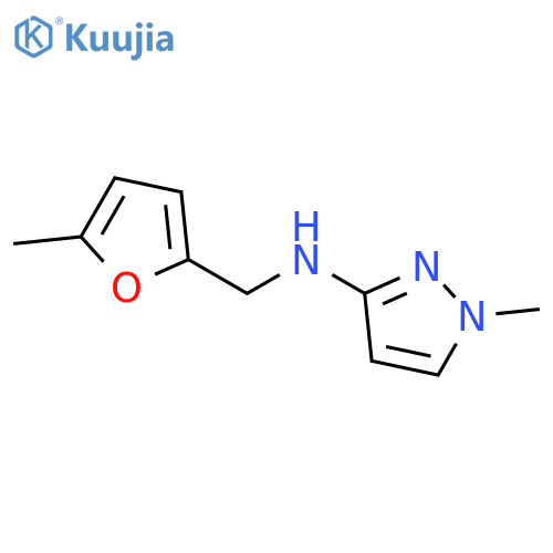 1H-Pyrazol-3-amine, 1-methyl-N-[(5-methyl-2-furanyl)methyl]- structure