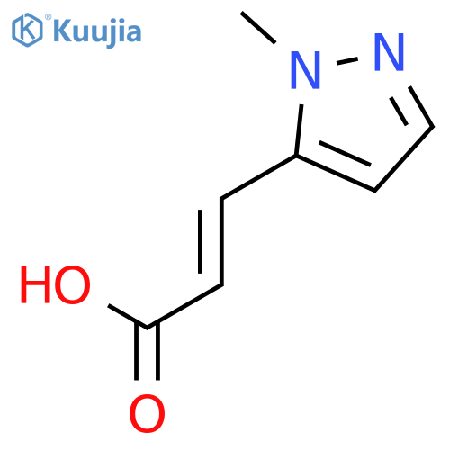 (2E)-3-(1-Methyl-1H-pyrazol-5-yl)acrylic Acid structure