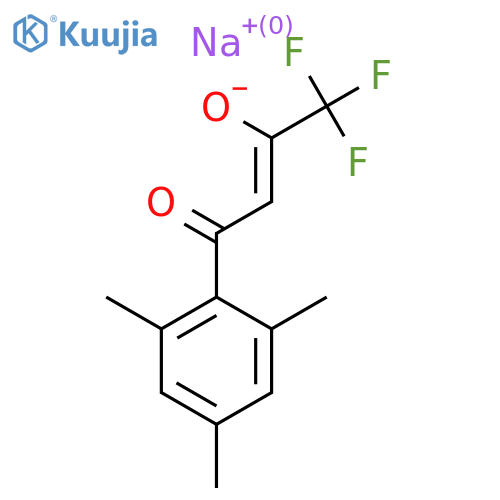 sodium 1,1,1-trifluoro-4-oxo-4-(2,4,6-trimethylphenyl)but-2-en-2-olate structure