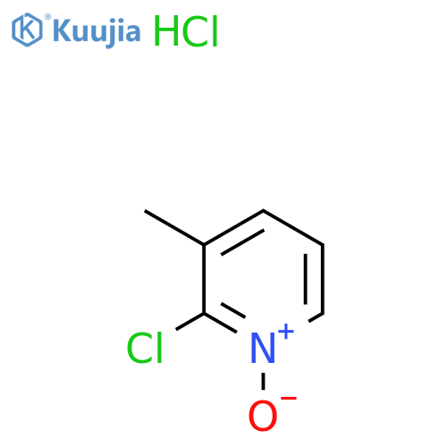 2-Chloro-3-methylpyridin-1-ium-1-olate hydrochloride structure