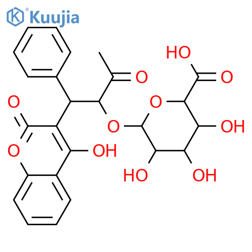 10-Hydroxy Warfarin β-D-Glucuronide structure