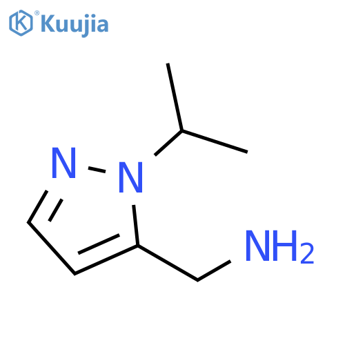 1-(propan-2-yl)-1H-pyrazol-5-ylmethanamine structure