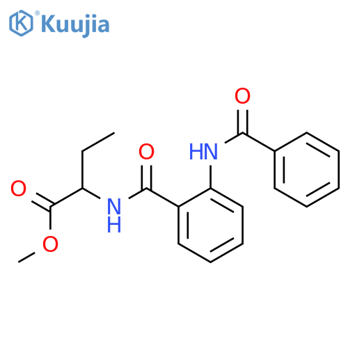 2-(2-Benzoylamino-benzoylamino)-butyric acid methyl ester structure