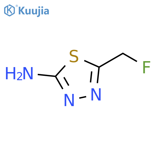 5-(fluoromethyl)-1,3,4-thiadiazol-2-amine structure