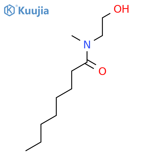 Octanamide, N-(2-hydroxyethyl)-N-methyl- structure