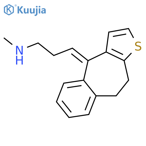 1-Propanamine,3-(9,10-dihydro-4H-benzo[4,5]cyclohepta[1,2-b]thien-4-ylidene)-N-methyl- structure