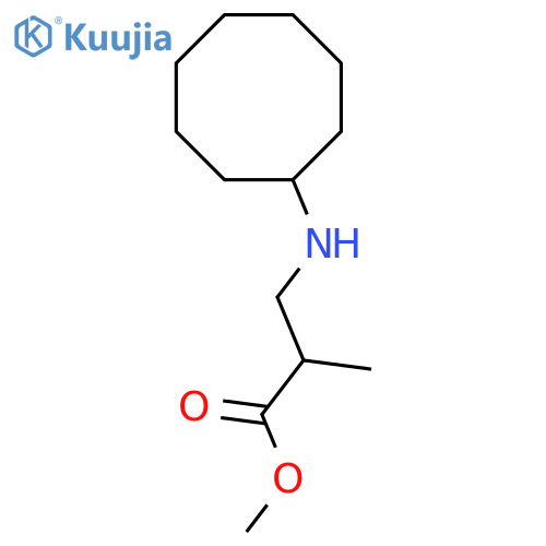 Methyl 3-(cyclooctylamino)-2-methylpropanoate structure