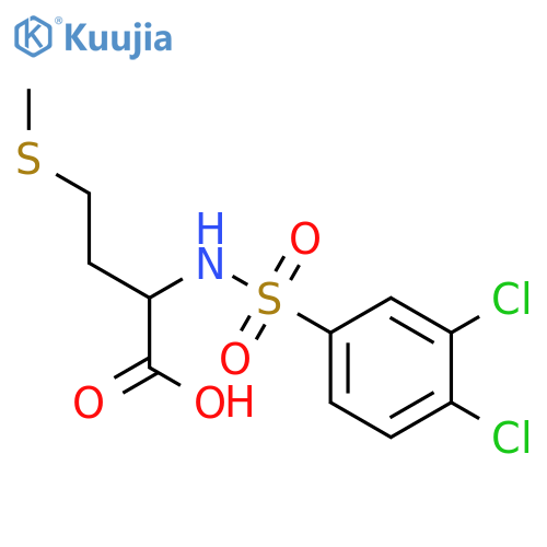2-(3,4-dichlorobenzenesulfonamido)-4-(methylsulfanyl)butanoic acid structure