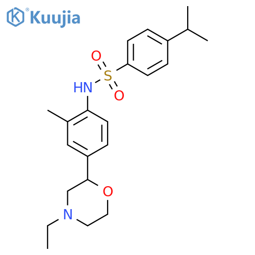 N-4-(4-Ethyl-2-morpholinyl)-2-methylphenyl-4-(1-methylethyl)benzenesulfonamide structure