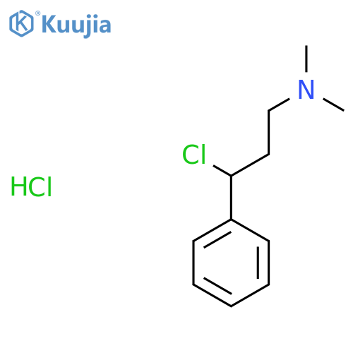 3-Chloro-N,N-dimethyl-3-phenylpropan-1-amine hydrochloride structure