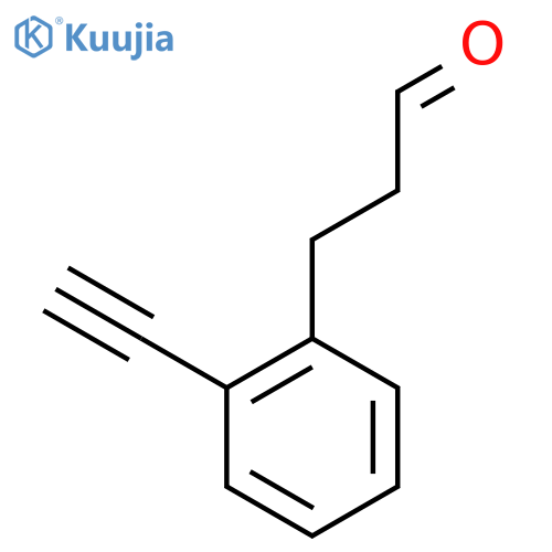 3-(2-ethynylphenyl)propanal structure