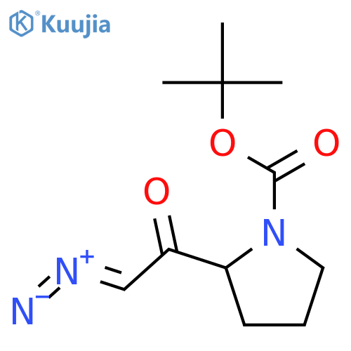 (S)-tert-Butyl 2-(2-diazoacetyl)pyrrolidine-1-carboxylate structure