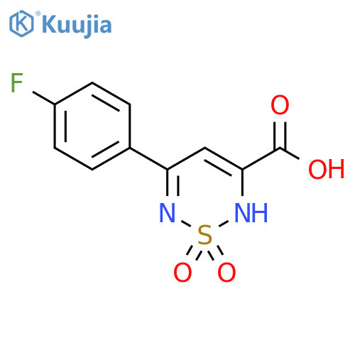 5-(4-Fluorophenyl)-2H-1,2,6-thiadiazine-3-carboxylic Acid 1,1-Dioxide structure