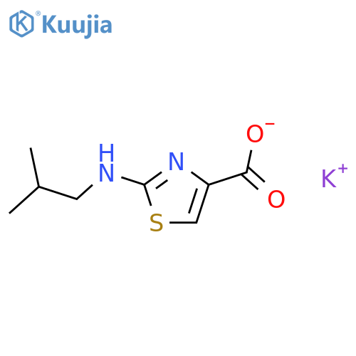 potassium 2-(2-methylpropyl)amino-1,3-thiazole-4-carboxylate structure