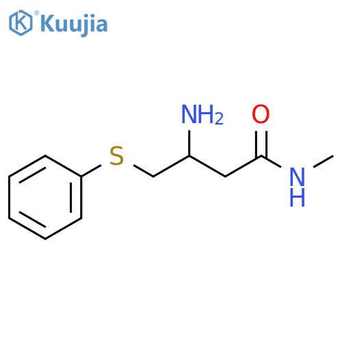 (R)-3-Amino-N-methyl-4-(phenylthio)butanamide structure