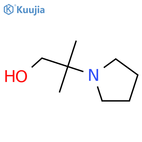 2-Methyl-2-(pyrrolidin-1-yl)propan-1-ol structure