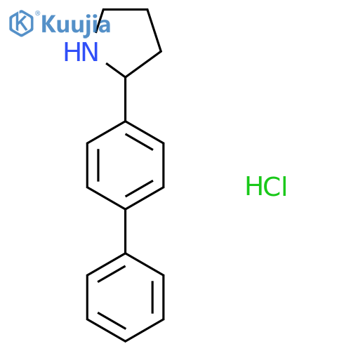 2-(4-Phenylphenyl)pyrrolidine hydrochloride structure