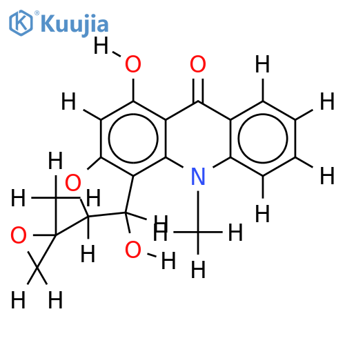 Hydroxyrutacridone epoxide structure