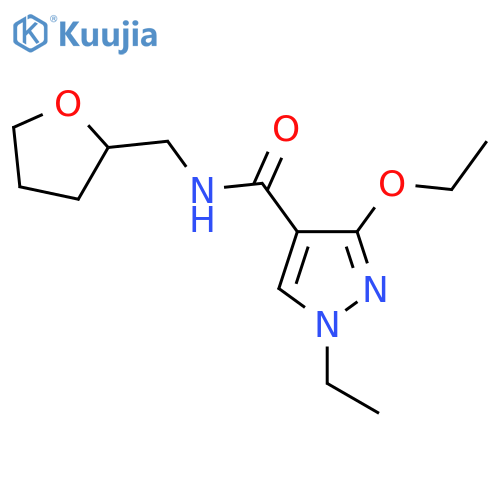 3-ethoxy-1-ethyl-N-[(oxolan-2-yl)methyl]-1H-pyrazole-4-carboxamide structure