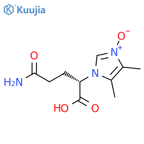 1-(1S)-3-carbamoyl-1-carboxypropyl-4,5-dimethyl-1H-imidazol-3-ium-3-olate structure