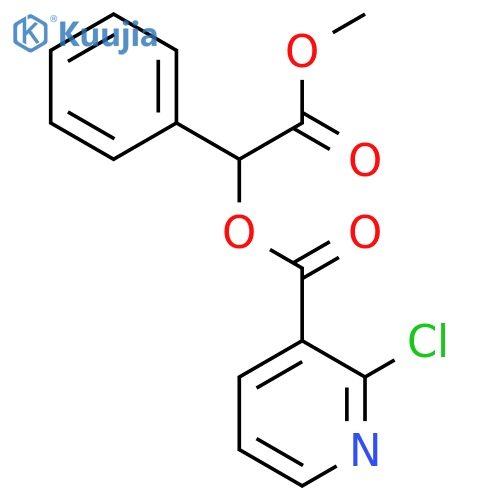 Methyl 2-(2-chloropyridine-3-carbonyloxy)-2-phenylacetate structure
