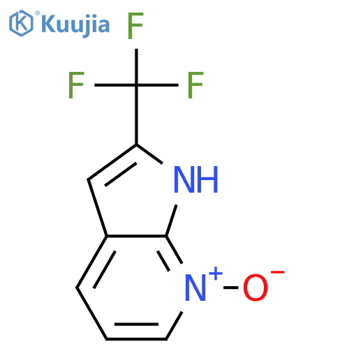 2-(Trifluoromethyl)-1H-pyrrolo2,3-bpyridine 7-oxide structure