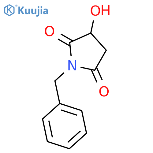 (S)-1-Benzyl-3-hydroxypyrrolidine-2,5-dione structure