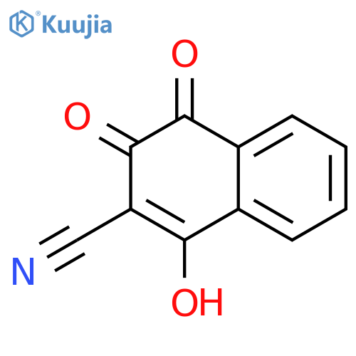2-Naphthalenecarbonitrile,1,4-dihydro-3-hydroxy-1,4-dioxo- structure