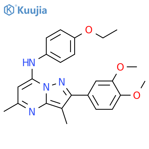 2-(3,4-Dimethoxyphenyl)-N-(4-ethoxyphenyl)-3,5-dimethylpyrazolo[1,5-a]pyrimidin-7-amine structure
