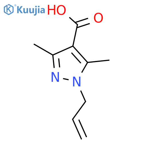 1-Allyl-3,5-dimethyl-1H-pyrazole-4-carboxylic acid structure