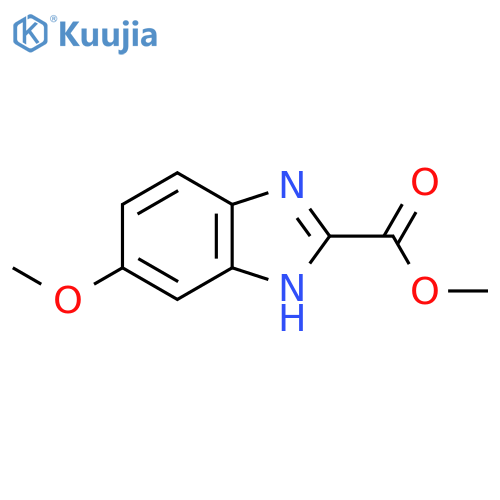 6-methoxy-1H-Benzimidazole-2-carboxylic acid methyl ester structure