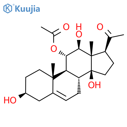 [(3S,8R,9S,10R,11S,12S,13S,14S,17S)-17-Acetyl-3,12,14-trihydroxy-10,13-dimethyl-1,2,3,4,7,8,9,11,12,15,16,17-dodecahydrocyclopenta[a]phenanthren-11-yl] acetate structure