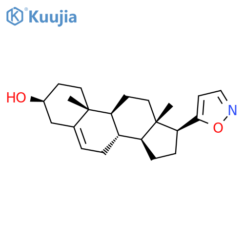 Androst-5-en-3-ol,17-(5-isoxazolyl)-, (3b,17b)- (9CI) structure