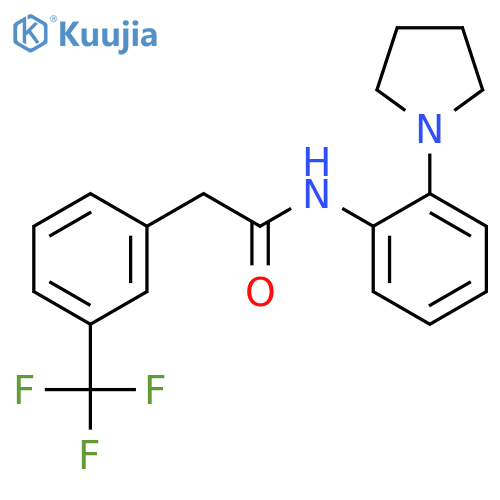 N-2-(pyrrolidin-1-yl)phenyl-2-3-(trifluoromethyl)phenylacetamide structure