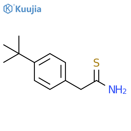 2-(4-tert-butylphenyl)ethanethioamide structure