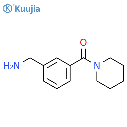 1-[3-(piperidine-1-carbonyl)phenyl]methanamine structure