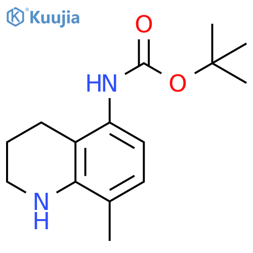 tert-butyl N-(8-methyl-1,2,3,4-tetrahydroquinolin-5-yl)carbamate structure