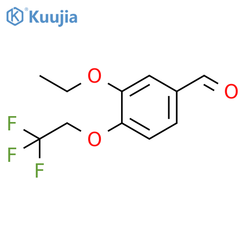 3-ethoxy-4-(2,2,2-trifluoroethoxy)benzaldehyde structure