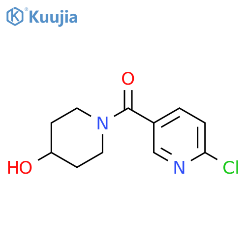 (6-Chloro-3-pyridinyl)(4-hydroxy-1-piperidinyl)methanone structure