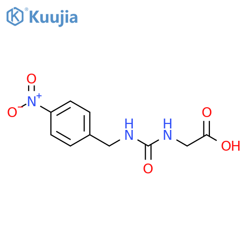 2-({(4-Nitrophenyl)methylcarbamoyl}amino)acetic Acid structure