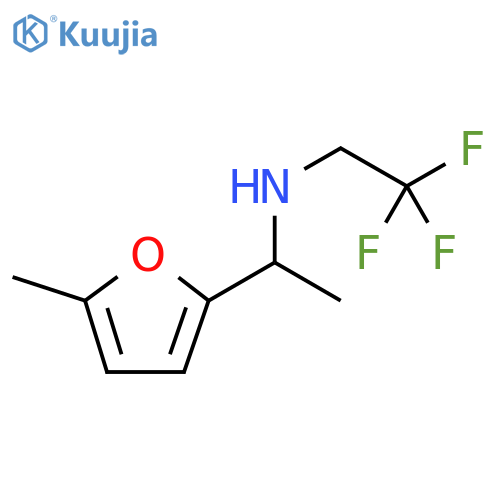1-(5-methylfuran-2-yl)ethyl(2,2,2-trifluoroethyl)amine structure