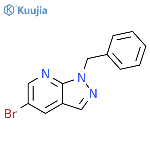 1H-Pyrazolo[3,4-b]pyridine, 5-bromo-1-(phenylmethyl)- structure