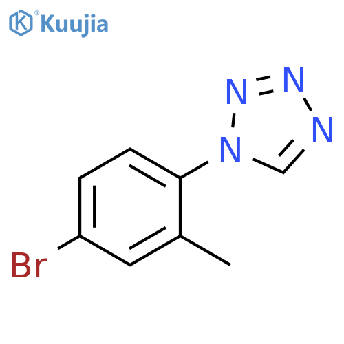 1-(4-bromo-2-methylphenyl)-1H-tetrazole structure
