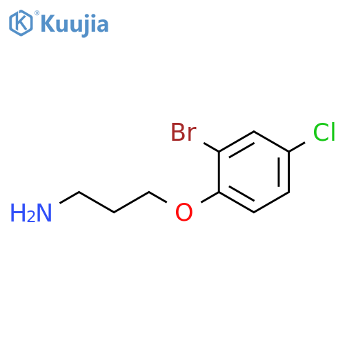 3-(2-bromo-4-chlorophenoxy)propan-1-amine structure