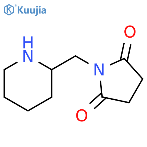 1-[(piperidin-2-yl)methyl]pyrrolidine-2,5-dione structure