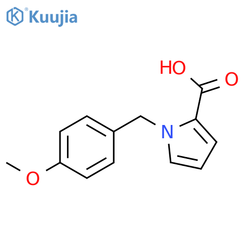 1-[(4-methoxyphenyl)methyl]-1H-pyrrole-2-carboxylic acid structure
