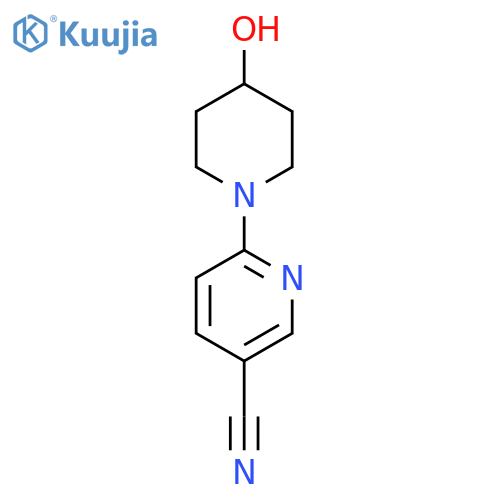 6-(4-Hydroxypiperidin-1-yl)pyridine-3-carbonitrile structure