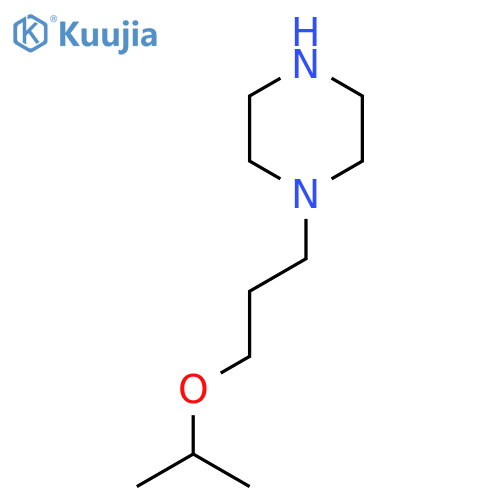 1-3-(propan-2-yloxy)propylpiperazine structure