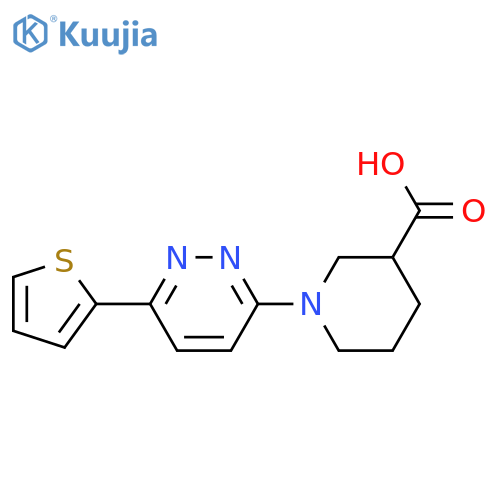 1-[6-(thiophen-2-yl)pyridazin-3-yl]piperidine-3-carboxylic acid structure